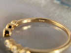 Bezel Set Diamond Ring - Gold Minimalist | Briza Jewel