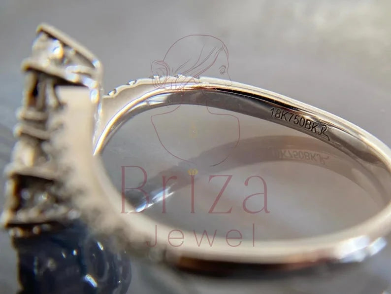 Double Halo Engagement Ring - Moissanite | Briza Jewel
