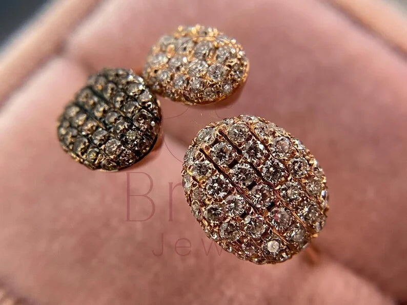 Champagne Diamond Ring - Rose Gold | Briza Jewel