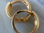 Gold Hoop Earrings - Minimal | Briza Jewel