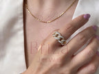 Cuban Ring - Lab Grown Yellow Gold Diamond | Briza Jewel