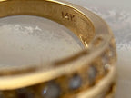 Yellow Gold Baguette Diamond Ring - 18K Yellow Gold Vintage | Briza Jewel