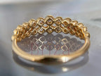 Diamond Promise Ring for Her - 14K Gold Bezel | Briza Jewel