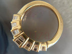 Baguette Diamond Wedding Band - Lab Grown Vintage Ring | Briza Jewel