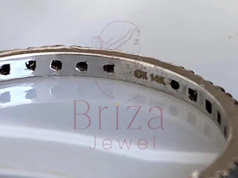 Black Eternity Band - Diamond Ring | Briza Jewel