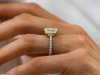 Radiant Cut Halo Engagement Ring | Briza Jewel