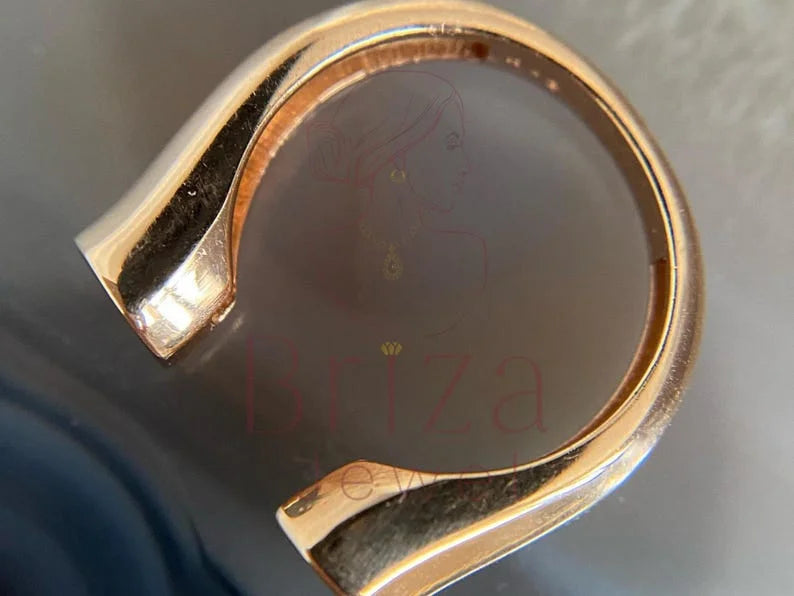 Octagon Ring - Gold Minimalist | Briza Jewel