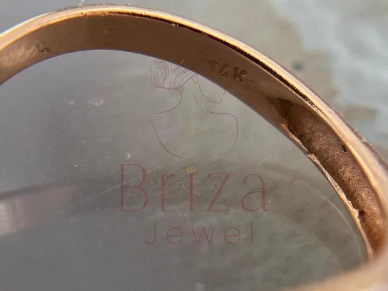 Wave Diamond Ring - Rose Gold | Briza Jewel
