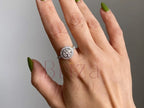 Halo Diamond Engagement Ring - Lab Grown Round Vintage | Briza Jewel