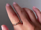 Wave Diamond Ring - Rose Gold | Briza Jewel