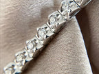 Round Diamond Tennis Bracelet - 18K White Gold | Briza Jewel
