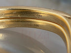 Curved Wedding Band - Diamond Pave Rings | Briza Jewel