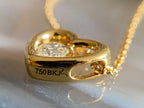 Heart Shape Diamond Pendant - Lab Grown Gold Minimalist Necklace | Briza Jewel