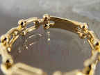 Yellow gold engagement band - Lab Grown 14k Gold Diamond Pave Ring | Briza Jewel