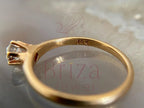 Solitaire Round Engagement Ring - 14K Gold Diamond Minimalist | Briza Jewel