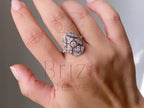 Art Deco Shield Ring - Diamond Vintage | Briza Jewel