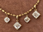 Asscher Cut Diamond Pendant - Lab Grown Gold Necklace | Briza Jewel