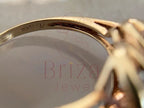 Gold Cocktail Ring - Lab Grown 18K Gold Baguette Diamond | Briza Jewel