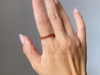 Pink Diamond Eternity Band - Lab Grown Yellow Gold Ring | Briza Jewel