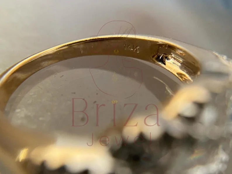 Cross Diamond Ring - Baguette | Briza Jewel