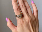 Art Deco Wedding Ring - Diamond Cluster | Briza Jewel