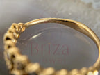 Diamond Promise Ring for Her - 14K Gold Bezel | Briza Jewel