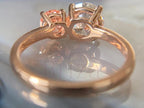 Two Stone Diamond Ring - Yellow Gold Toi et Moi Ring | Briza Jewel