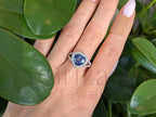 Blue Heart Diamond Ring - Halo | Briza Jewel