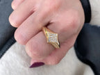 Vintage Inspired Diamond Ring - Yellow Gold | Briza Jewel