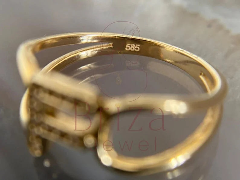 F Color Diamond Ring - Lab Grown Gold | Briza Jewel