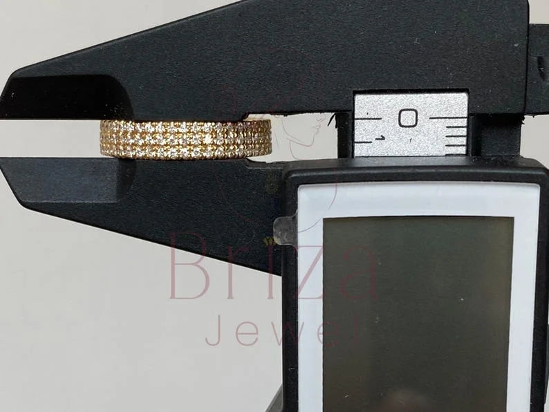 Gold Eternity Band - Diamond Ring | Briza Jewel
