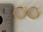 Gold Hoop Earrings - Minimal | Briza Jewel