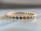 Blue Sapphire Eternity Band with Timeless Minimal Style | Briza Jewel