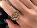 Elegant diamond ring set in gold from Briza Jewel