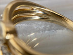 Elegant moissanite ring set in gold from Briza Jewel