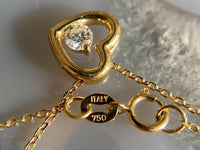 Elegant diamond necklace set in gold from Briza Jewel