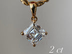 Gold diamond necklace by Briza Jewel