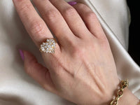 Round diamond sparkle and brilliance in ring design