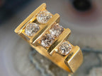 Round Diamond Band - Modern Gold Statement Ring | Briza Jewel