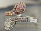 diamond ring with toi et moi design by Briza Jewel