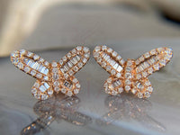 Butterfly Diamond Earring - Bridal Jewelry | Briza Jewel