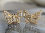 Bow Diamond Earrings - Baguette | Briza Jewel
