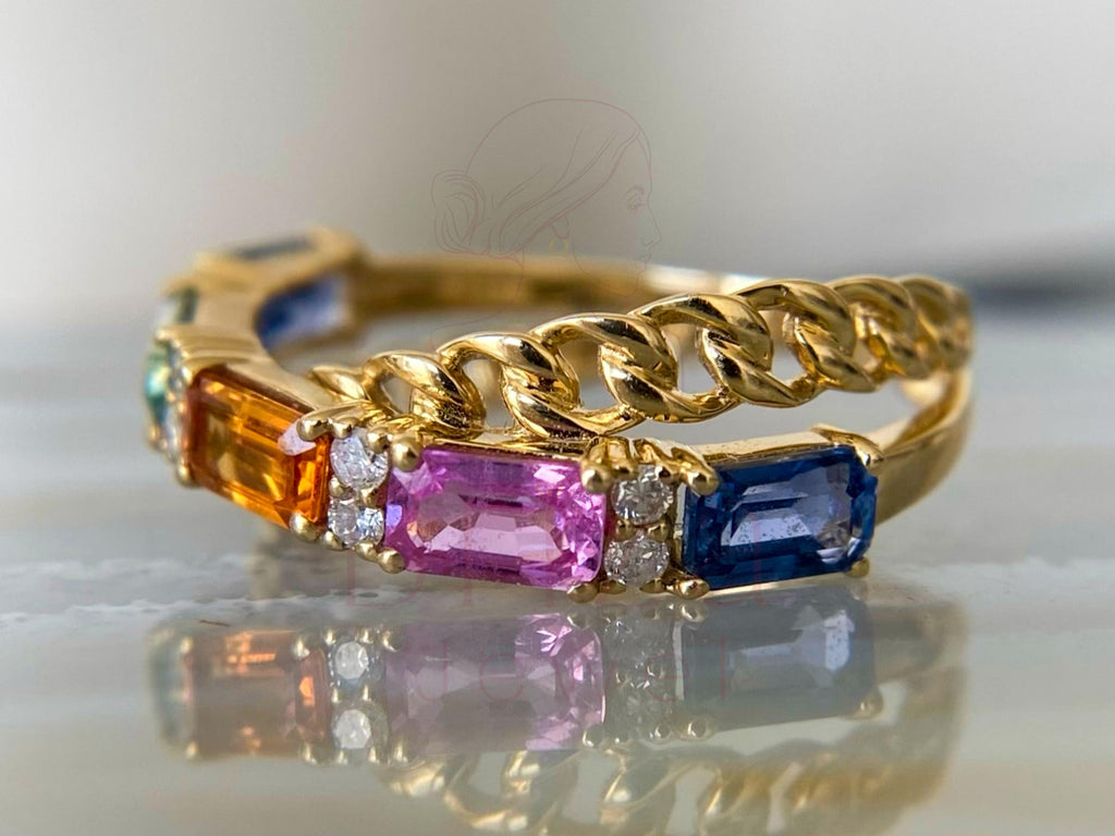 emerald cut cut ring crafted in gold