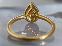 Pear diamond sparkle and brilliance in ring design