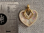 Halo heart cut necklace crafted in gold