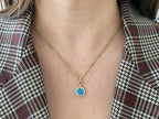 Topaz brilliance and fire showcased in this pendant