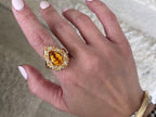 Elegant diamond ring set in gold from Briza Jewel