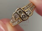 real diamond ring for men close-up showing bold stone setting