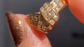 Vintage Moissanite Ring - Gold | Briza Jewel