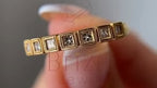 Princess Cut Wedding Ring - Gold Moissanite | Briza Jewel